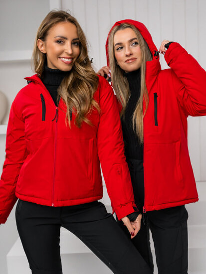 Chaqueta deportiva de invierno para mujer rojo Bolf HH012B