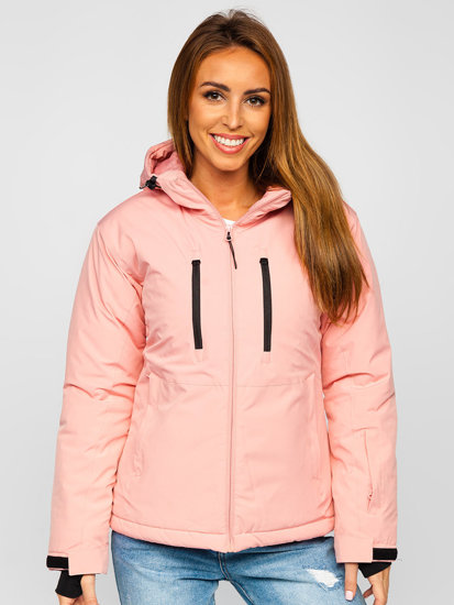 Chaqueta deportiva de invierno para mujer rosa claro Bolf HH012A