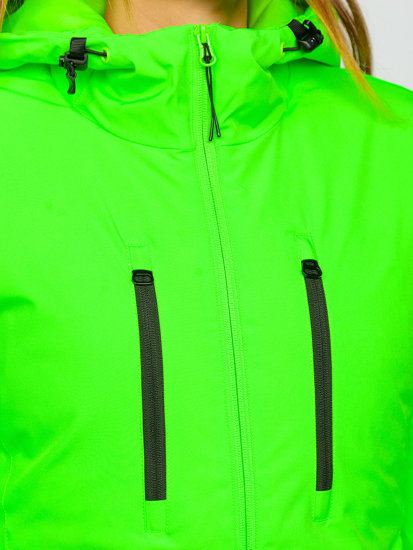 Chaqueta deportiva de invierno para mujer verde y fluorescente Bolf HH012A