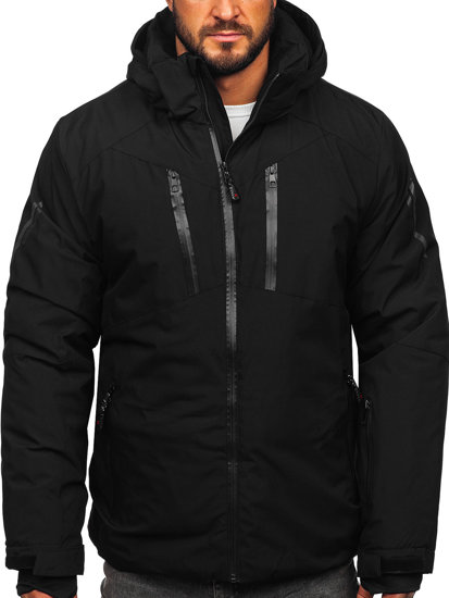 Chaqueta esquí deportiva de invierno para hombre negro Bolf 7507