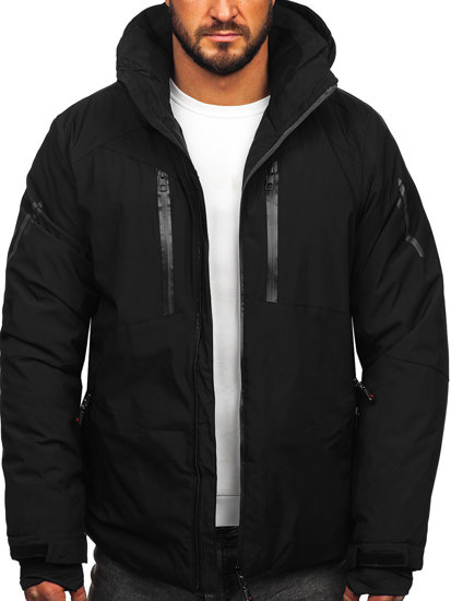 Chaqueta esquí deportiva de invierno para hombre negro Bolf 7507