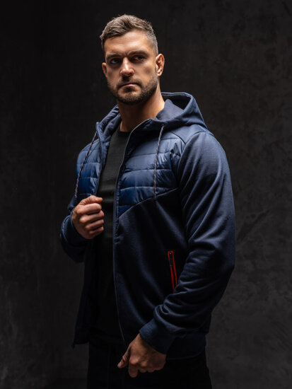 Chaqueta para hombre azul marino Bolf KS2149A1