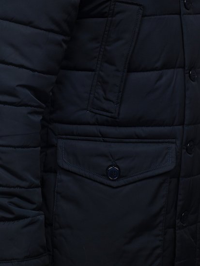 Chaqueta parka de invierno para hombre alaska color azul oscuro Bolf JK361