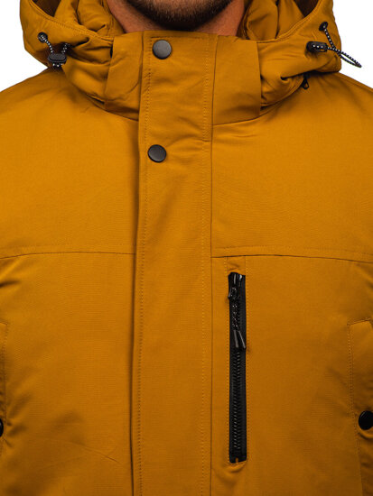 Chaqueta parka de invierno para hombre camel Bolf 22M323