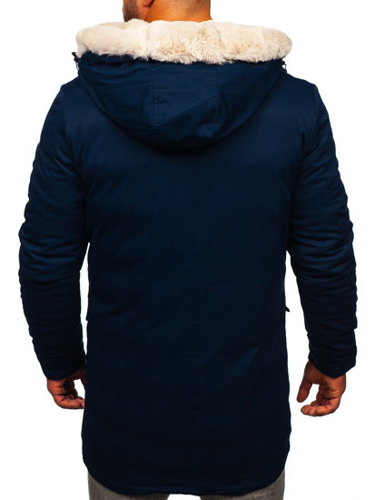 Chaqueta parka de invierno para hombre color azul oscuro Bolf M115