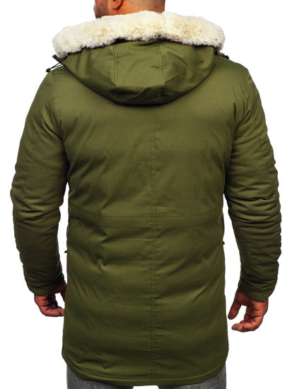 Chaqueta parka de invierno para hombre color caqui Bolf M115