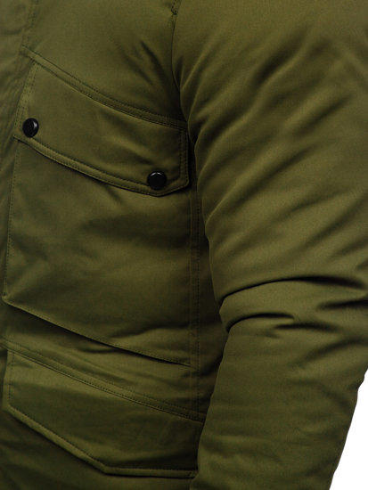 Chaqueta parka de invierno para hombre color caqui Bolf M115