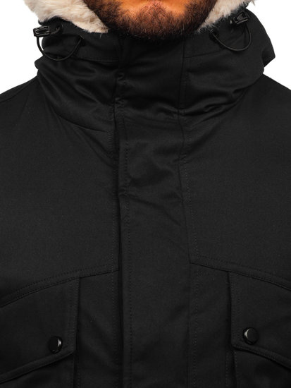 Chaqueta parka de invierno para hombre color negro Bolf M115