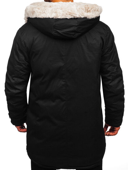 Chaqueta parka de invierno para hombre negro Bolf 22M318