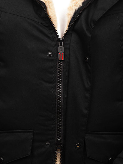 Chaqueta parka de invierno para hombre negro Bolf 22M50