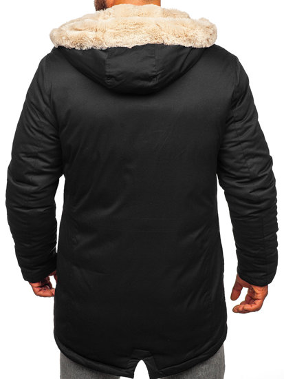 Chaqueta parka de invierno para hombre negro Bolf 22M51