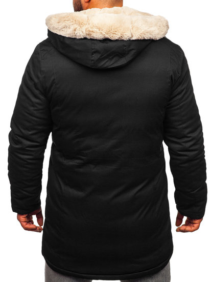 Chaqueta parka de invierno para hombre negro Bolf 22M52