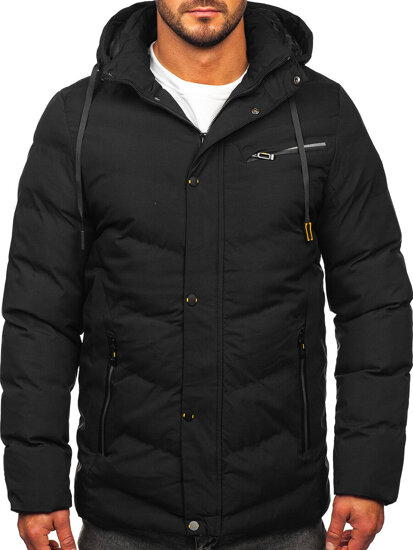 Chaqueta parka de invierno para hombre negro Bolf 5M3135