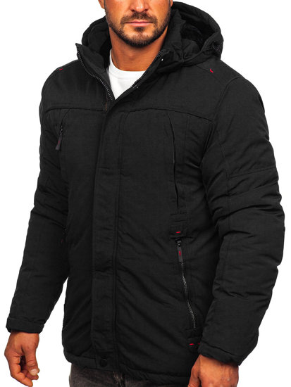 Chaqueta parka de invierno para hombre negro Bolf 5M717