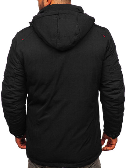 Chaqueta parka de invierno para hombre negro Bolf 5M717