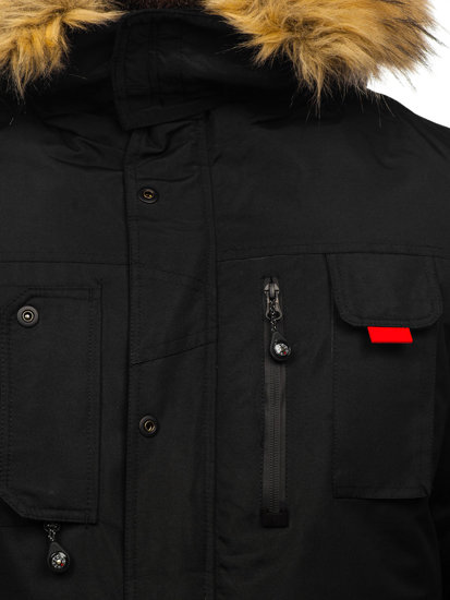 Chaqueta parka de invierno para hombre negro Bolf 5M791