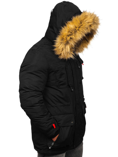 Chaqueta parka de invierno para hombre negro Bolf 5M791