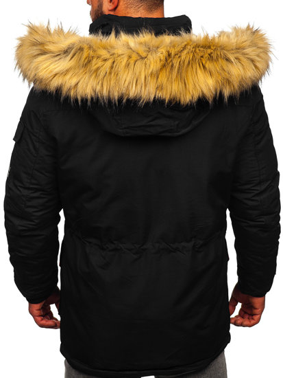 Chaqueta parka de invierno para hombre negro Bolf 5M791