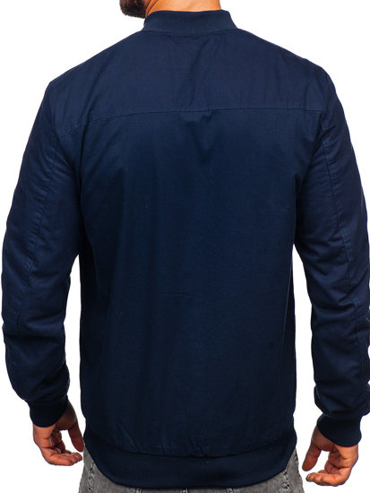 Chaqueta reversible de entretiempo bomber para hombre azul oscuro Bolf 84M3005