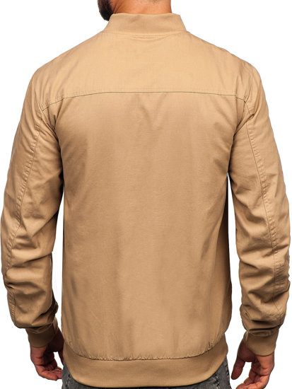 Chaqueta reversible de entretiempo bomber para hombre camel Bolf 84M3005