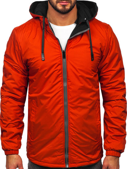 Chaqueta reversible de entretiempo para hombre negro y verde Bolf 84M3015