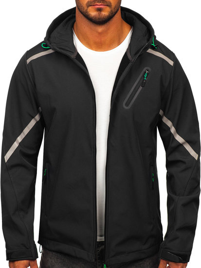 Chaqueta softshell de entretiempo para hombre grafito Bolf HSS037