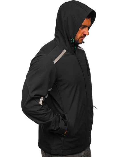 Chaqueta softshell de entretiempo para hombre grafito Bolf HSS037