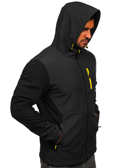 Chaqueta softshell de entretiempo para hombre grafito Bolf HSS039