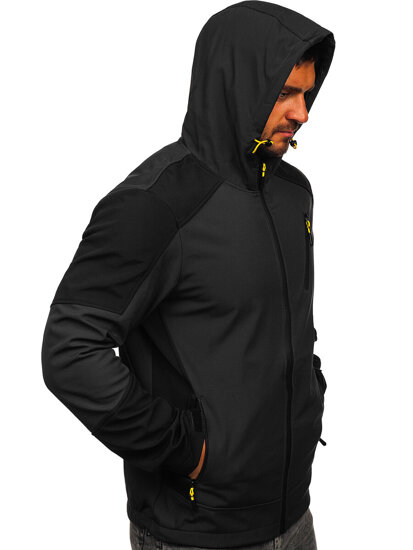 Chaqueta softshell de entretiempo para hombre grafito Bolf HSS040