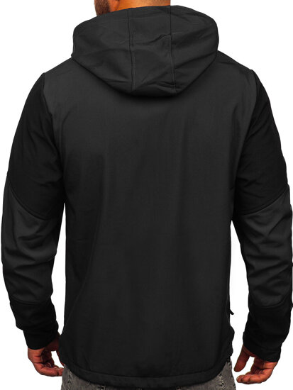 Chaqueta softshell de entretiempo para hombre grafito Bolf HSS040