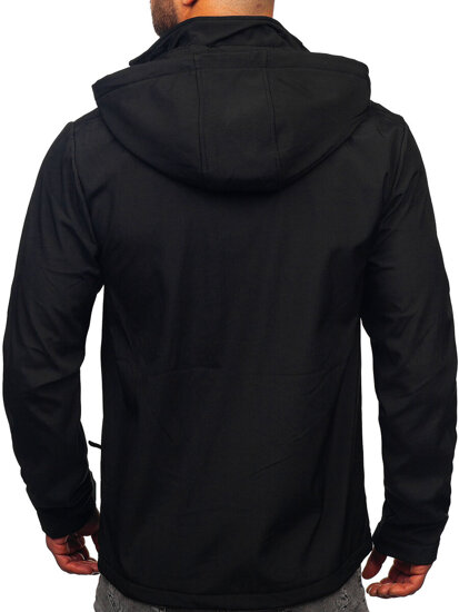 Chaqueta softshell de entretiempo para hombre negro Bolf HSS036