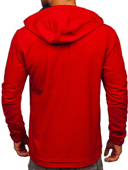 Chaqueta softshell de entretiempo para hombre rojo Bolf HM187