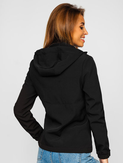 Chaqueta softshell de entretiempo para mujer color negro Denley HH028