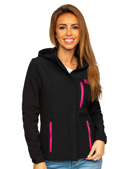 Chaqueta softshell de entretiempo para mujer color negro Denley HH028