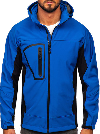 Chaqueta softshell para hombre azul Bolf T019