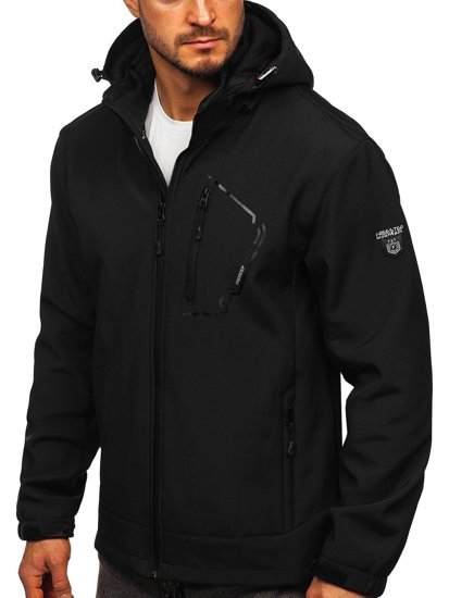 Chaqueta softshell para hombre color negro Bolf BK124