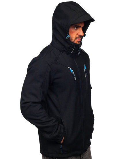 Chaqueta softshell para hombre color negro Denley WX010