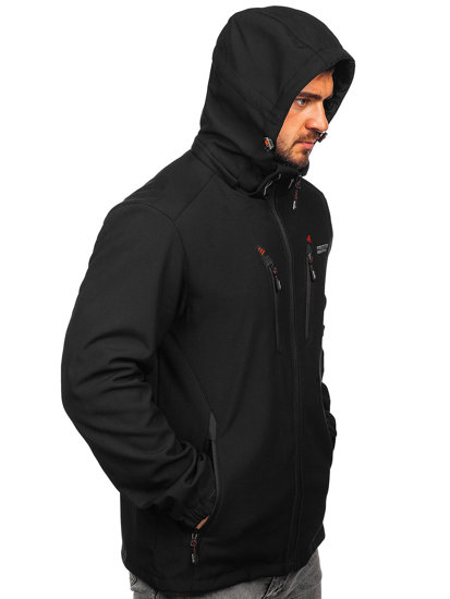 Chaqueta softshell para hombre negro-rojo Bolf WX086A