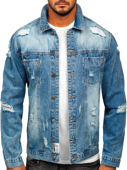 Chaqueta vaquera para hombre azul claro Bolf MJ501BC