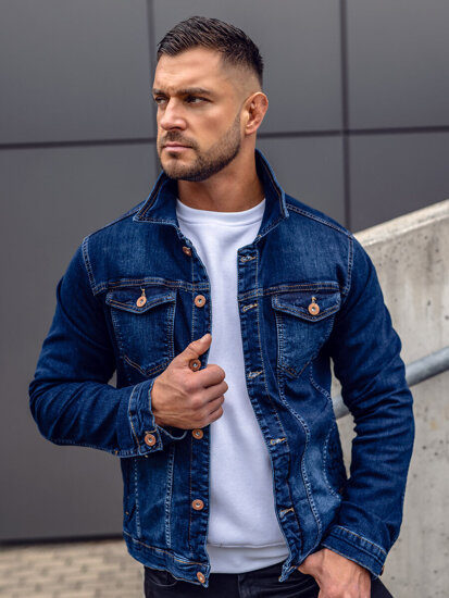 Chaqueta vaquera para hombre azul tinta Bolf 200A