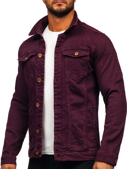 Chaqueta vaquera para hombre burdeos Bolf 200