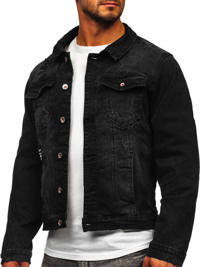 Chaqueta vaquera para hombre color negro Denley RC61079S0