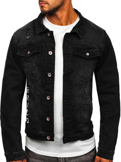 Chaqueta vaquera para hombre color negro Denley RC61079S0