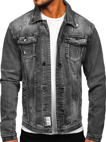 Chaqueta vaquera para hombre gris Bolf MJ500G