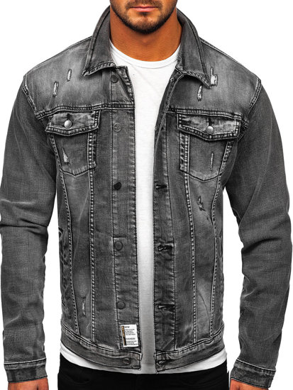 Chaqueta vaquera para hombre gris Bolf MJ500G