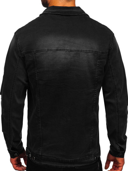 Chaqueta vaquera para hombre negra Bolf MJ506N