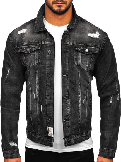 Chaqueta vaquera para hombre negra Bolf MJ507N