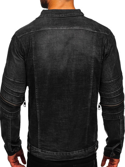 Chaqueta vaquera para hombre negra Bolf MJ508N