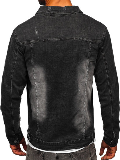 Chaqueta vaquera para hombre negro Bolf MJ525N