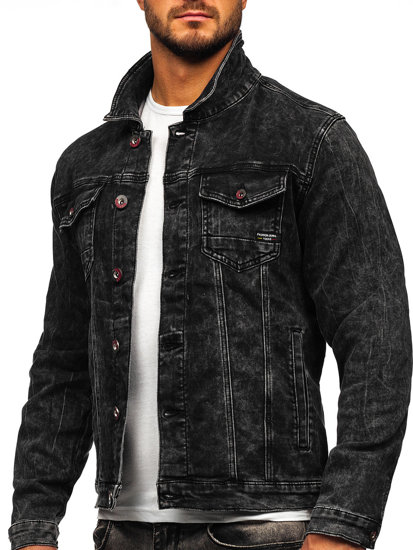 Chaqueta vaquera para hombre negro Bolf RC31160W1